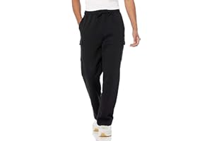 Amazon Essentials Uomo Pantaloni Tuta Cargo in Pile con Orlo Aperto