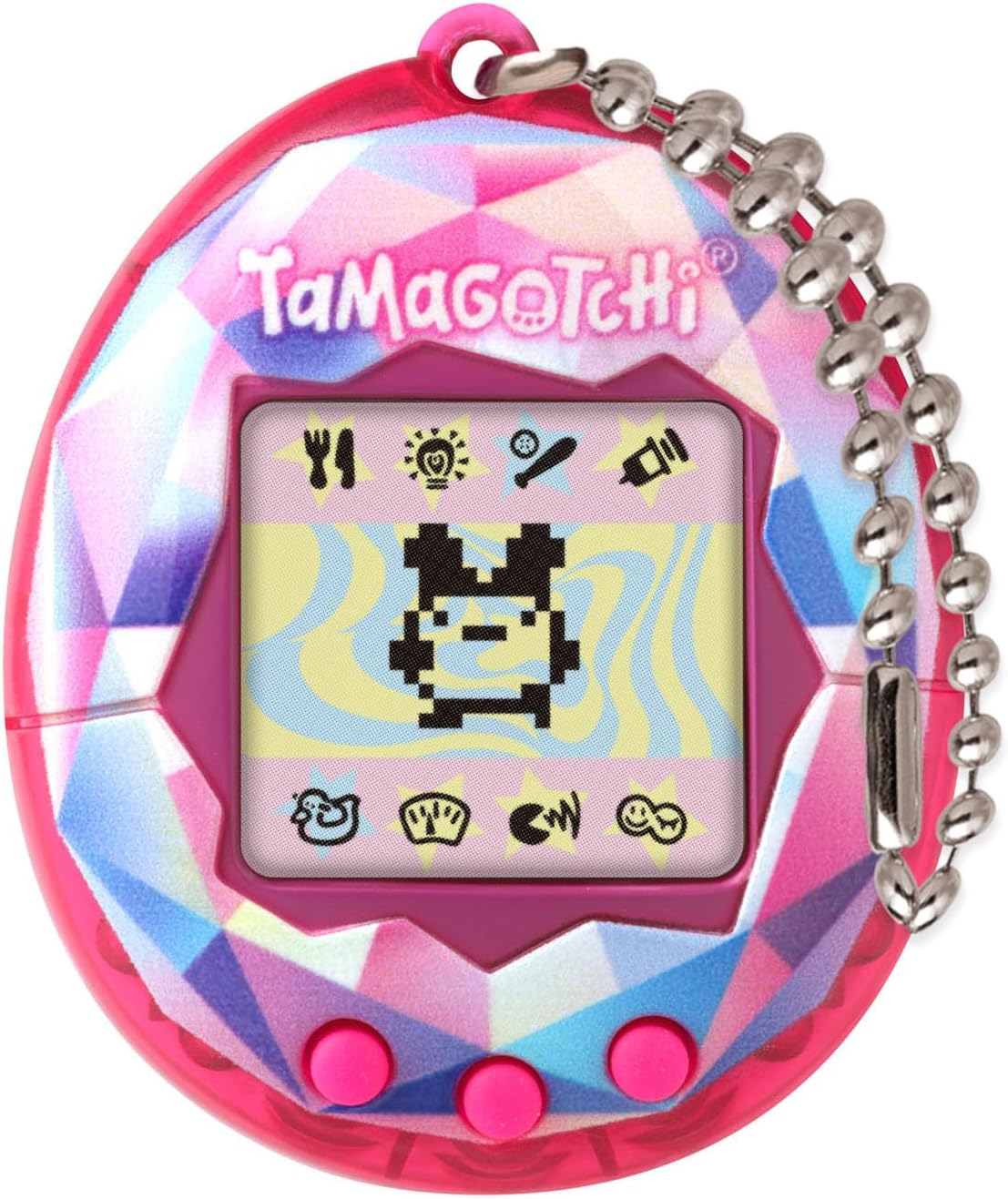 BANDAI, Tamagotchi Angel Mascota Virtual Lovely, Multicolor 42989 Juguete electrónico para Mayores de 8 años