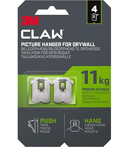 Taskar ''Push-in'' Gipsplaat Foto Ophanghaakjes (10 Pack