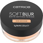 Catrice Matte Soft Blur Setting Powder, Long-Lasting, Mattifying, Pore Refining, Natural, Translucent (8g)