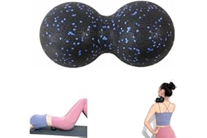 HAOBIN Duo Ball mały samodzielny masaż, Twin Gross może skutecznie wykonywać trening powięzi, łagodzi ból, głęboki masaż do rozluźnienia mięśni karku i tułowia, 1 sztuka