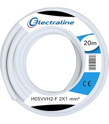 Slangleiding H05 VV-F, 2 x 1,5 mm², 50 m, zwart - H05VV-F 2x1,5 mm²