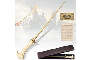 Ronronner Zauberstab,Luxus Zauberstab mit Stahlkern,Resin Zauberstab, Zauberstab mit Exquisite Geschenkbox mit Zauberspruch Karte und Fahrkarte für Hexen und Magier