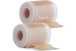 GTAGKOMMEN 2 Rolls Parche de Silicona Para Cicatriz, silicone scar sheets precortado(1.6 X 59'',1.5 M), Pegatinas impermeables reutilizables para cicatrices causadas por cesárea, cirugía, quemaduras