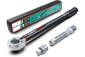 Aurlloct 1/2 Inch Drive Click Torque Wrench 28-210 Nm Black