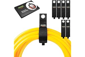 APROMISITH Kabel Organizer Kabelriemen, Hochleistungs-Aufbewahrungsgurte, Verstellbare Kabelhalter Kabelbinder für Verlängerungskabel, Schläuche, Seile, Keller, Werkstatt, Wohnmobil(6XL)(6er-Packs)