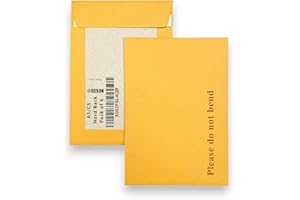 NCS35 A5 Do Not Bend Hard-Back Envelopes Peel & Seal Rigid Mailers Pack of 6 Brown 162 x 229 mm Board-Backed 100% Recyclable Document Protectors A5/C5 Hard Back Envelopes Ideal for 1st and 2nd Class Letter