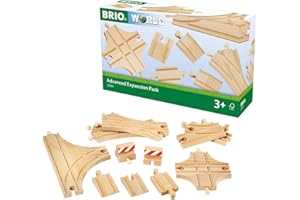 BRIO 33307 Expansion Pack - Advanced Wooden Train Track for Kids Age 3 Years Up - Compatible with all BRIO Railway Sets & Accessories