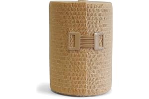 EUROFARM Flebimed Forte (mt 7 x cm 10 in tensione) Benda Elastica Compressiva Color Pelle Non Aderente ad Elevata Stabilità e a Forte Compressione. Dotata di Fermagli.