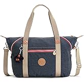 Kipling Art Large Lightweight Tote Bag with Zipper Closure and Adjustable Strap