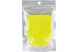 MIK funshopping Polvo de purpurina brillante para manualidades y decoración de tarjetas, purpurina de colores para decoración (bolsa de 100 g amarillo neón)