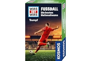 KOSMOS 741907 Was IST was Trumpf Football National Team, Football Quartet for Children from 8 Years, Trump Card Game, Football Game Perfect as a Small Gift or Party Bag