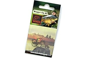 WURMBADEN 10 Maggot Clips Madenclips Maden Clip für Medusa Rig Karpfen Friedfisch Angel Montage