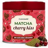 FUSIONATE Japanese Matcha Cherry, Cocoa and Cinnamon | Premium Matcha Tea 80g | Natural Energy Without Sugar