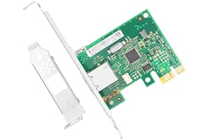 Euqvos Gbe NIC Scheda di Rete per Intel I210-T1 I210 Chip PCI Express 2.1 X1 Single RJ45 Port Ethernet LAN Card per Windows Server, Win8, 10, XP and Linux