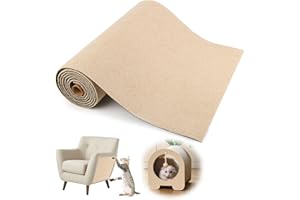 TOSAVGA Rascador para Gatos 200 X 40 cm, Protector Sofa Gatos Arañazo Autoadhesivo, Recortable DIY Tapete Rascador para Gatos, Alfombra Rascador para Gatos para Sofá y Muebles