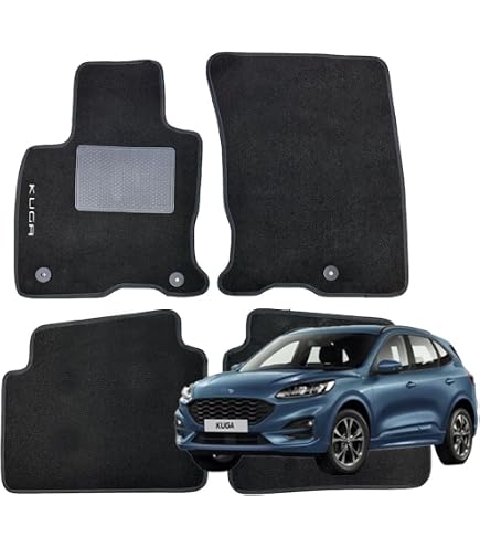 J&J AUTOMOTIVE | NORM 3D Tappeti Tappetini Auto In TPE Gomma Su Misura Per Vito W447 dal 2014, Kit di 4 Pezzi, Inodore, Nero, Antiscivolo