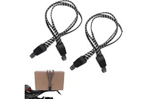 AOZUO Zestaw 2 pasów do mocowania roweru z haczykami, regulowane paski do mocowania roweru do bagażników, elastyczna lina napinająca bagaż, łącznik do haka rowerowego na kemping, bagażnik, motocykl