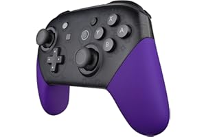 eXtremeRate Coque Poignée Grip de Remplacement pour Nintendo Switch Pro Manette, Coque Remplacement de Poignée Grip pour Manette Switch Pro, Coque de Poignée Grip Customisé Violette