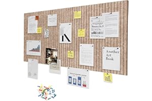 LUPATDY Corcho Pared Autoadhesivo 60 x 40 cm, Tablón de Anuncios de Fieltro, Home Decoration, Pizarra de Fotos Plegable 0,9 cm, para Oficina, Hogar y Habitación Infantil (Camello Oscuro)