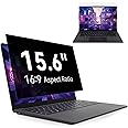 Laptop Privacy Screen 15.6 inch 16:9 Aspect, Removable Anti Blue Light Glare Privacy Filter for 15.6" Laptop, Anti-Scratch Laptop Screen Privacy Shield for HP/Lenovo/Dell/Acer/Asus/ThinkPad 15.6"