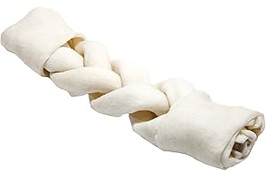 PJ Pet Products Rawhide Braided Bone 21 cm 90 g-Pack of 10