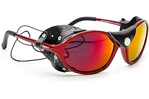 Daisan Gletscherbrille mit Seitenschutz, Kategorie 4 Gläser, UV-Schutz für Wanderungen & Bergtouren im Hochgebirge