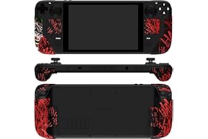 PlayVital Ochronne na Gładziki Skin Grip do Steam Deck OLED z Joystick Caps Antypoślizgowy Podkładki do Steam Deck LCD Back Button&Trigger&Trackpads - Clown Hahaha