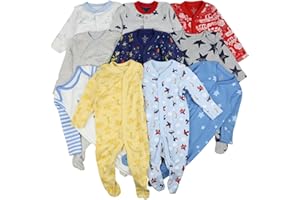 Ex UK Store Baby Boys Sleepsuits 3 Pack Babygrows TinyBaby - 36 Months New