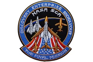 topt mili ecusson nasa navette spatiale astronaute usa enterprise discovery fusée etoile space exlorateur planete espace 13x11cm