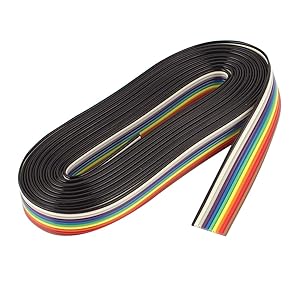 sourcingmap 3.5M 10 Way Rainbow Color Flat Ribbon Cable IDC Wire