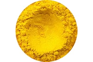 THE SOAPERY Poudre de mica cosmétique jaune tournesol 3 g-50 g pour savon, ombre à paupières, bombes de bain (20 g)