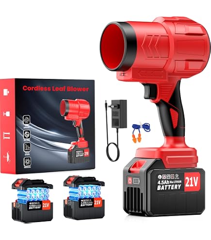 Yofidra Akku Laubbläser 2in1 Turbo Mit 2x 3.0Ah Akku – 950W Bürstenlosmotor 38000RPM 209km/h