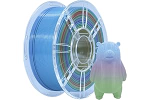 IBOSS PLA Plus (PLA+) Filament 3D 1,75mm, Filament Drukarki 3D, DokłAdność Wymiarowa +/- 0,02mm, 1kg Szpula (2,2 Funta) Filament Drukowania 3D Dla Drukarki 3D, Tęcza