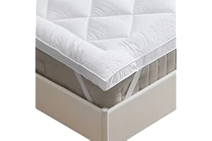 ‎BEEDSOOTH Beedsooth Matratzen Topper 200x200cm weich,Microfaser Topper Gesteppte Matratzenauflage zur Erhöhung des Komforts，Hypoallergene Flauschige Matratzentopper 200x200cm für Boxspringbett und Gästebett