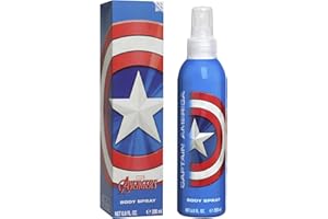 AIR VAL INTERNATIONAL Air Val Marvel Avengers Capitan America spray per il corpo, 200 ml, Confezione da 1