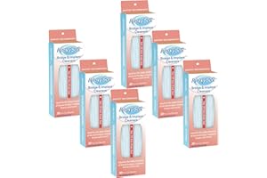 Dental Floss for Bridges and Dental Implants, 6 Packs - Dental Threaders for Bridges and Implant Floss with Extra-Thick Proxy Brush for Optimal Oral Hygiene - Bridge and Implant Cleaners by ProxySoft
