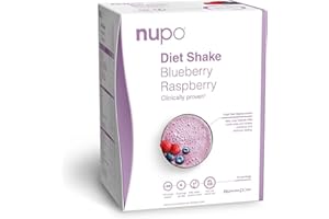 ‎NUPO NUPO® Diät Shakes zum Abnehmen Glutenfrei (Blaubeere-Himbeere - 12 Portionen) | Leckere Abnehmshakes für Frauen & Männer | Abnehmen Pulver | Trinkmahlzeit als Abnehm Shake | Mahlzeitenersatz Shake