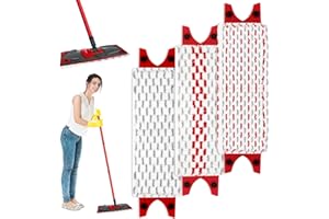 Collazoey 3 Pièces Replacement Microfibre Pad,Convient à Tous Les Ultramax Serpillere Recharge,Supérieure Remplacement des Têtes de Recharge de Vadrouille pour Tous Types De Sols