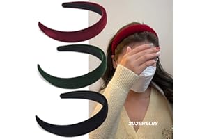 NEWSBIRDS 3 Stück Haarreif, modisches Haarbänder Breite Stirnbänder aus Samt Breit Stirnband Haarreifen Stirnbänder Haarband Vintage Haarband für Mädchen und Frauen