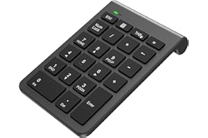ARLEEDYN Bluetooth Numeric Keypad for Laptops - Portable Wireless Numeric Keypad 22 Keys External Numeric Keypad for Laptop, PC, Tablet, Desktop, Surface Pro, Notebook and More