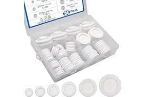 BESTYCHAO 54 Stück Gummitüllen-Kit, 6 Größen Gummitüllen Sortiment, doppelseitige Gummitüllen Ösenringdichtung für elektrische Kabellöcher 16mm 20mm 22mm 25mm 30mm 38mm