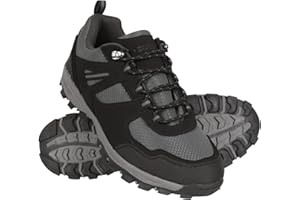 Mountain Warehouse McLeod Mens Shoes - Lightweight All Season Shoes, Durable Walking Shoes, Breathable Hiking Shoes, Mesh Lining Running Shoes - for Travelling, Camping