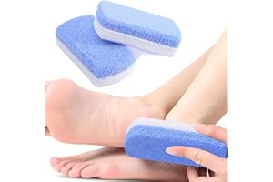 UICCVOKK Foot Pumice Stone Scrubber,Pumice Stone for Feet Pedicure Exfoliator Tool for Hard Dry and Dead Scrubber for Foot Care Spa Pack of 2