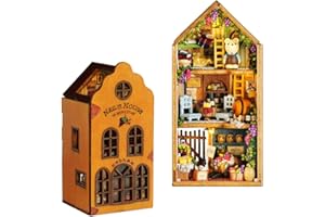 CUTEROOM Drewniane lalki "zrób to sam", miniaturowy zestaw – model obudowy i wszystkie meble (Neil's House)