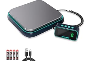 GRAM PRES Balance d'expédition numérique pour colis 86 lbs/0,1 oz - Balance postale de haute précision avec hold/tara/affichage LCD séparé, pèse-lettres en acier inoxydable