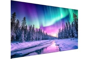 BEAYIOU 5D Diamond Art Painting Kits for Adults, Large Aurora Full Drill Diamond Dots Paintings for Beginners, Borealis Round Paint with Diamonds Pictures Gem Art Painting Kits DIY Crafts Kits 19.6X11.8 in