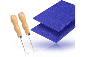 Jinhuaxin Juego de agujas para niños (2 unidades, aguja de prickel + fieltro de punzonado), 20 x 15 x 0,8 cm, bonito juego de grifería para niños y adultos