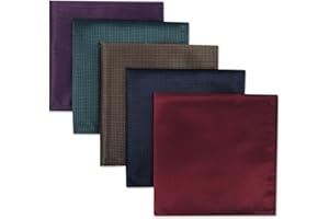 S&W SHLAX&WING 5 Pieces Assorted Fazzoletto da uomo Fazzoletto Set
