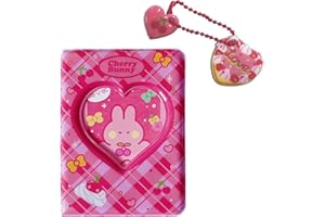 NINVVS 1 Piece 3 Inch Cute Mini Photo Album, 1 Piece Love Cake Accessory, Mini Storage Album, Small Photo Album Binder, Photo Album Card Holder, for Photo Collection (40 Pcs)